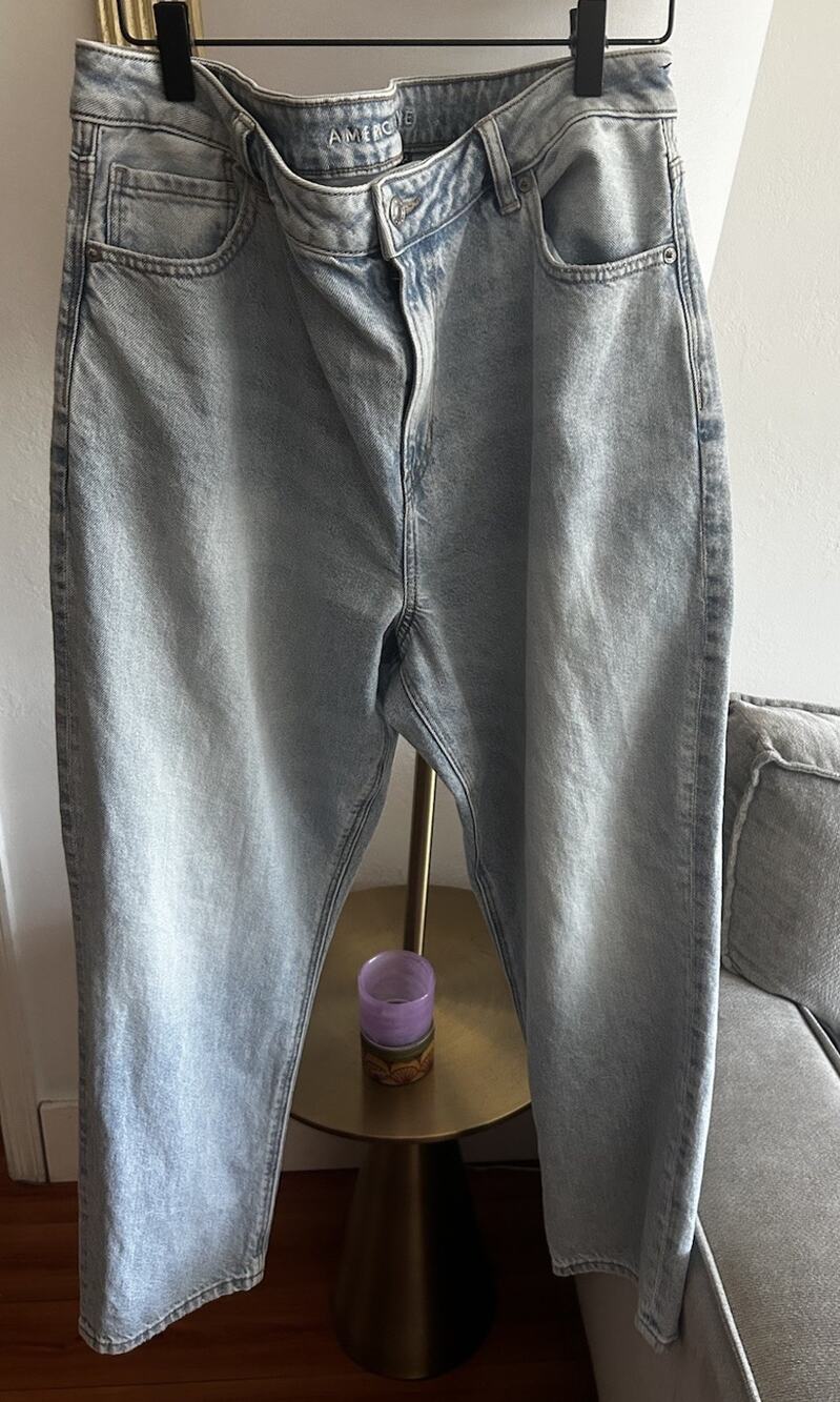 American Eagle Outfitters Women Jeans 16 Short Light Blue Denim 39 In Long